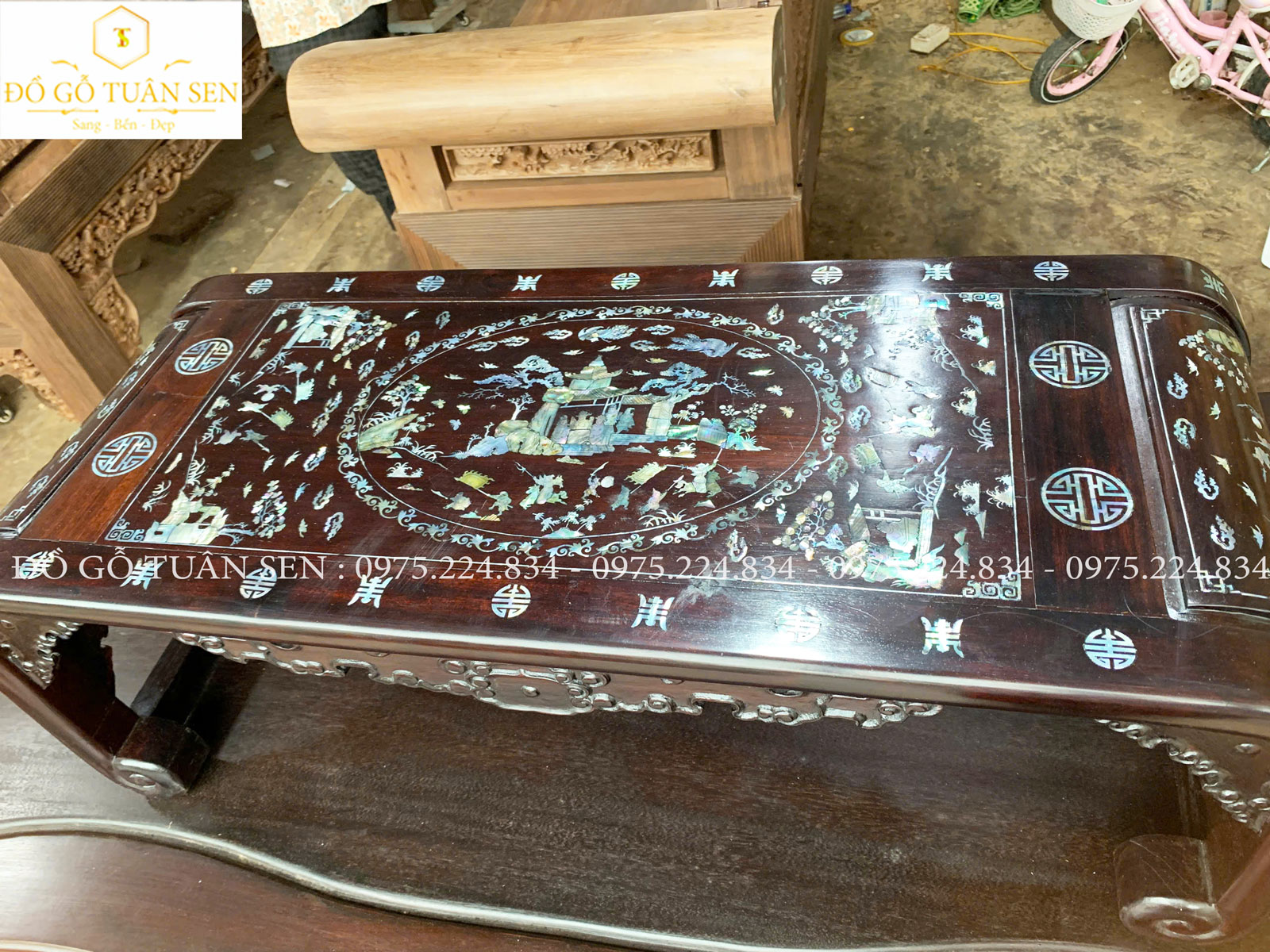Thông tin văn kỷ gỗ gụ khảm ốc